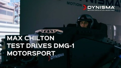Max Chilton Test Drives the Dynisma Driving Simulator