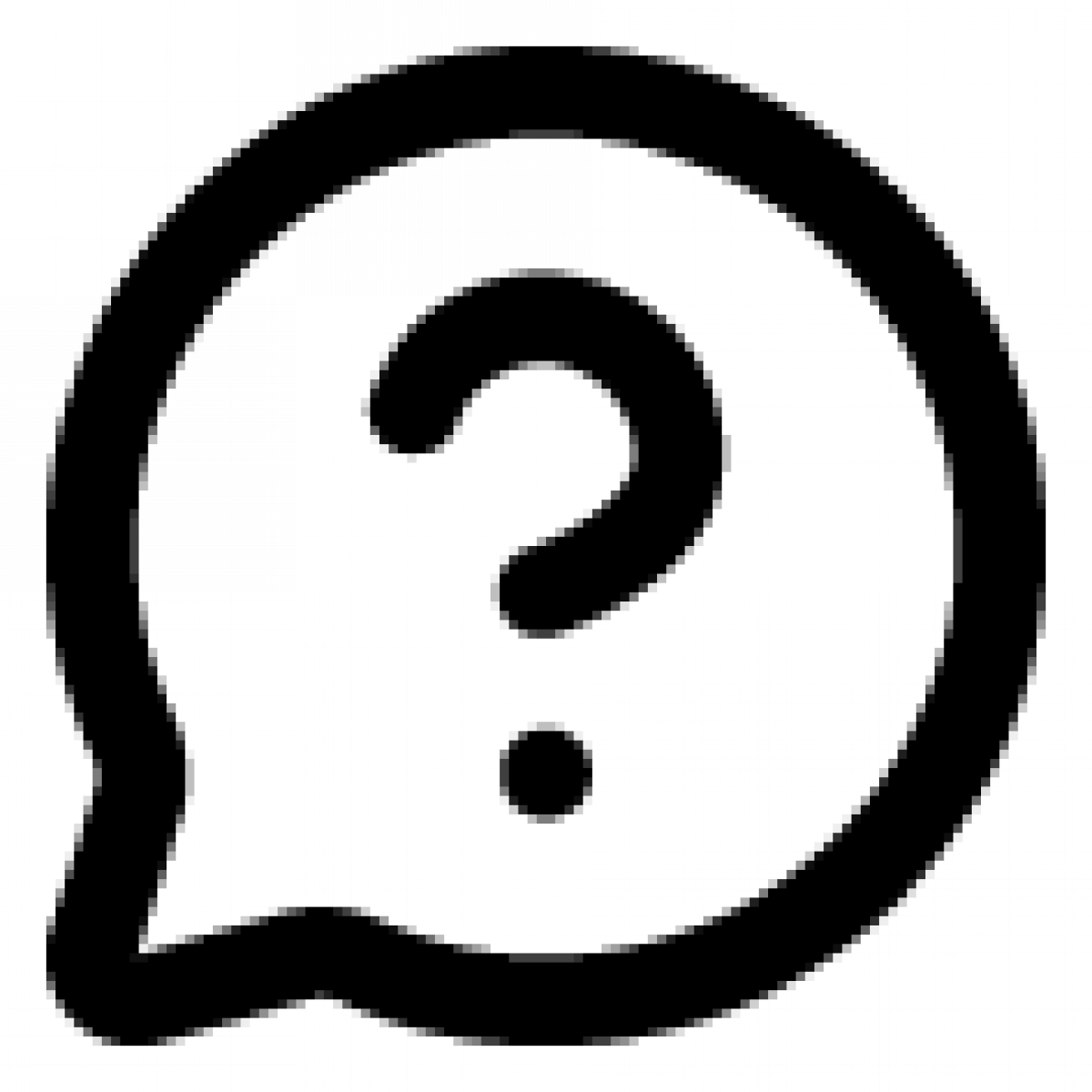 Message circle question mark