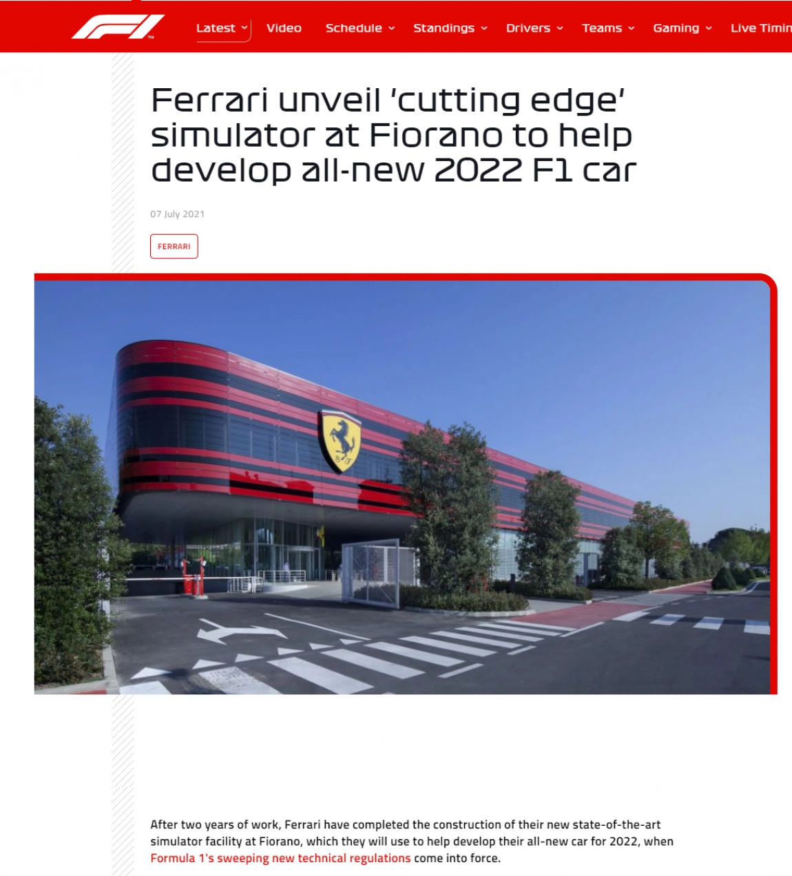 F1 cutting edge